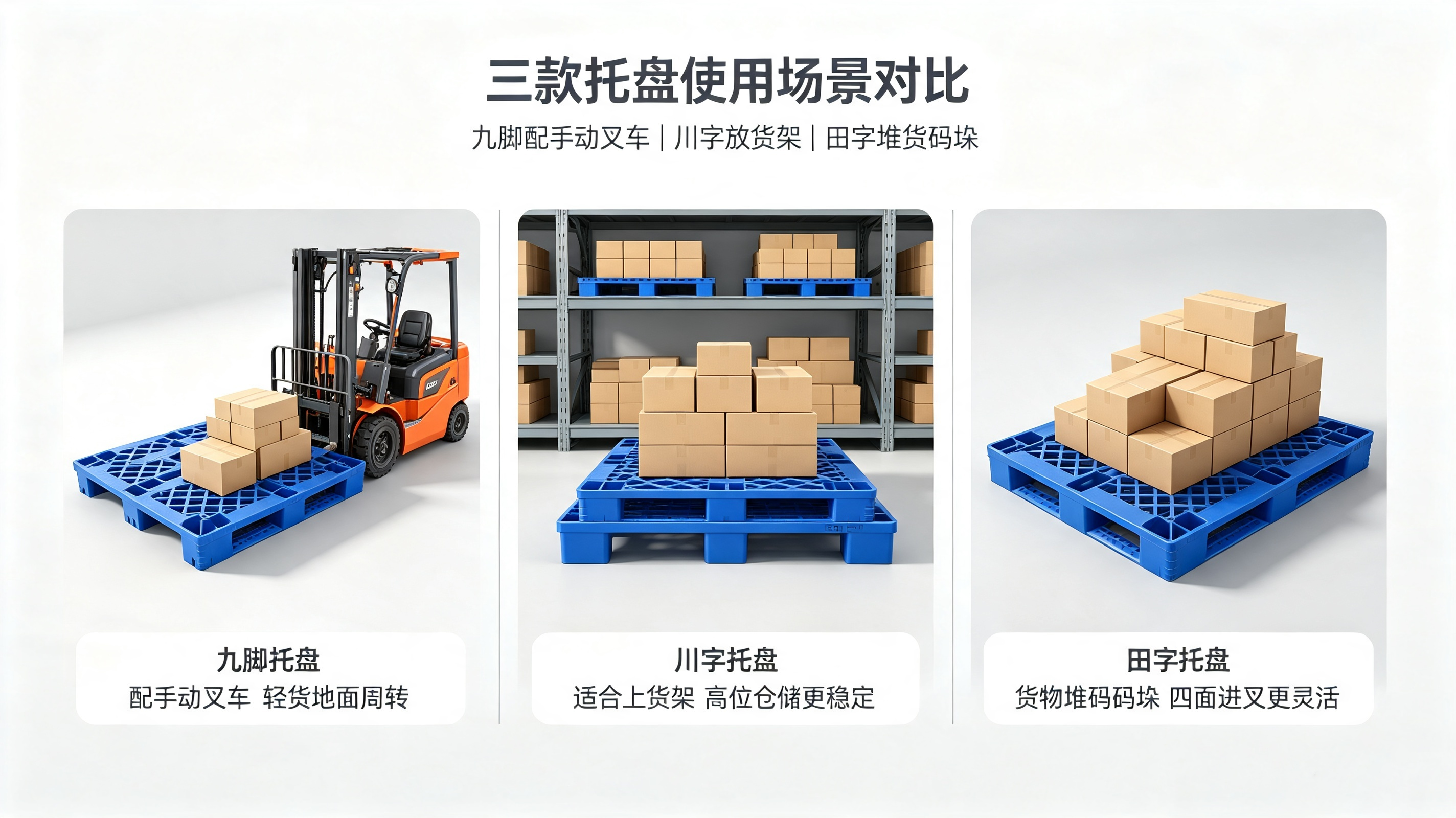 川字、九脚、田字塑料托盘